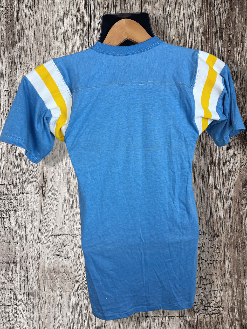 Hybrid Vintage Russell Athletic Gold-Tag Tee-USA Blank + Tru Vintage Volleyball Transfer (Small)