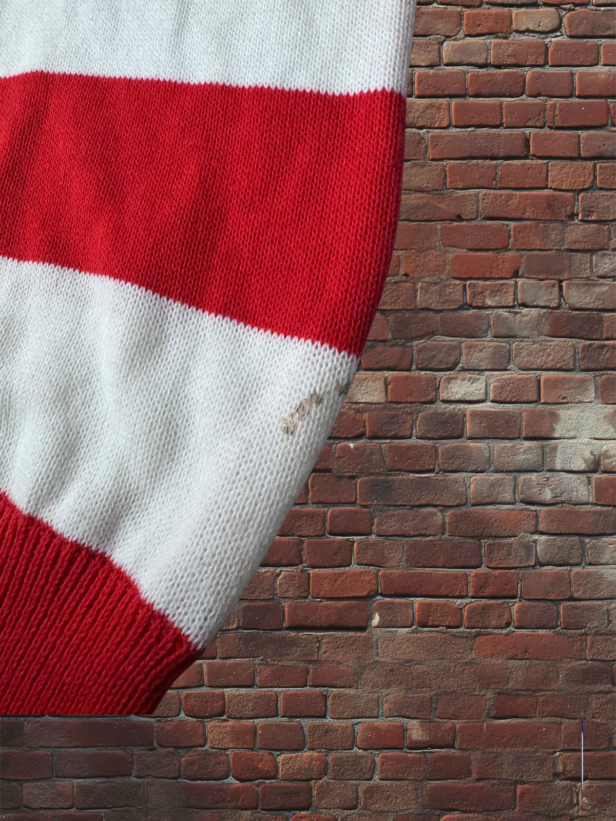 Vintage Dehen Red & White Striped Cheer Sweater – Large
