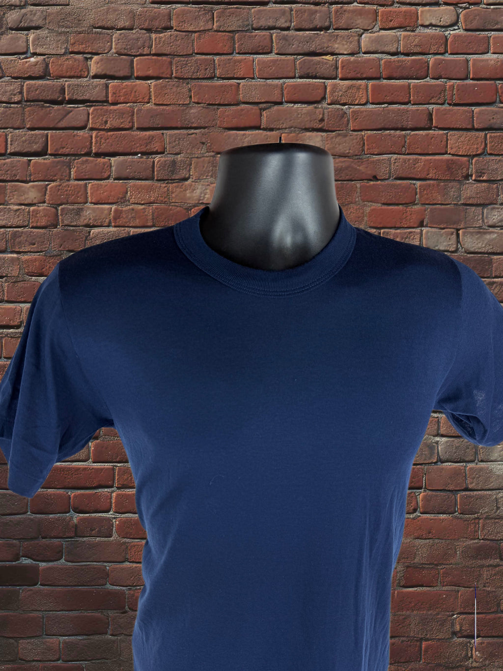 Vintage 1980s Russell Athletic Small Navy Blue T-Shirt – Made in USA – 50/50 Blend