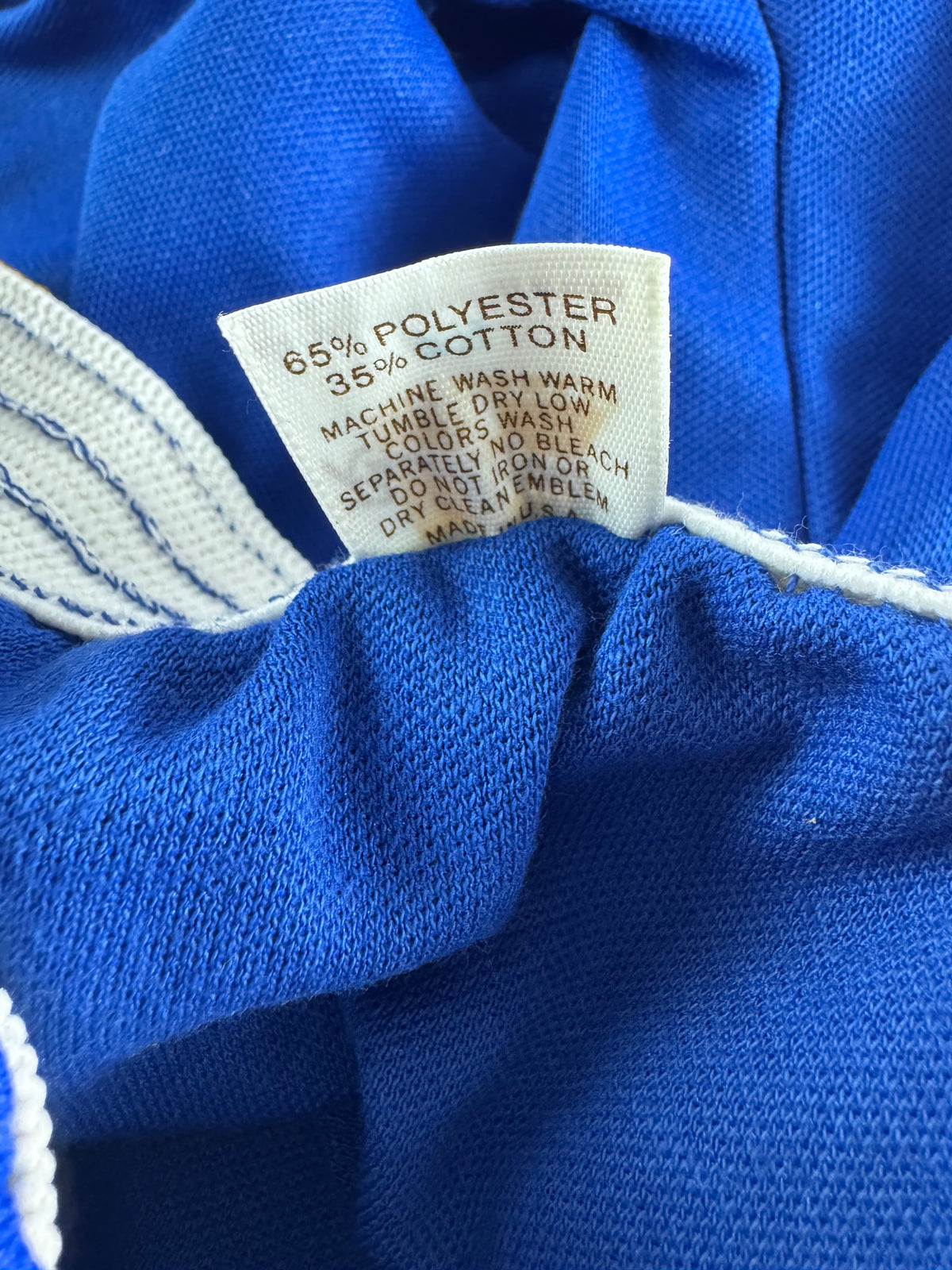 Vintage Russell Athletic XS Gym Shorts Royal Blue/Gold Deadstock NWOT Gold Tag 70s