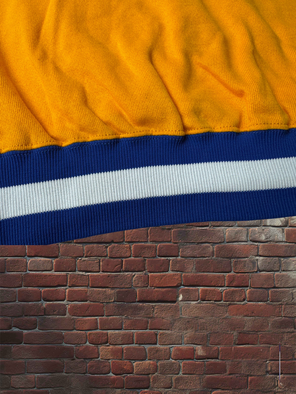 Vintage Russell Athletic Gold Tag Varsity Sweatshirt – Gold/Royal Blue, Medium