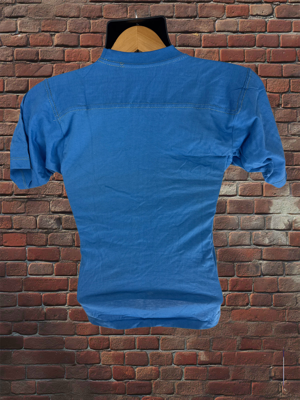 Vintage Russell Athletic XS Gold-Tag Streetwear T‑Shirt Deadstock NWOT-Columbia Blue/Gold