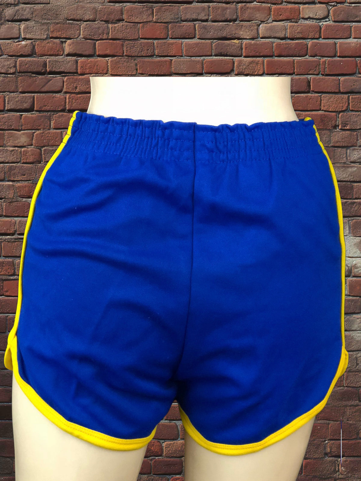 Vintage Russell Athletic XS Gym Shorts Royal Blue/Gold Deadstock NWOT Gold Tag 70s