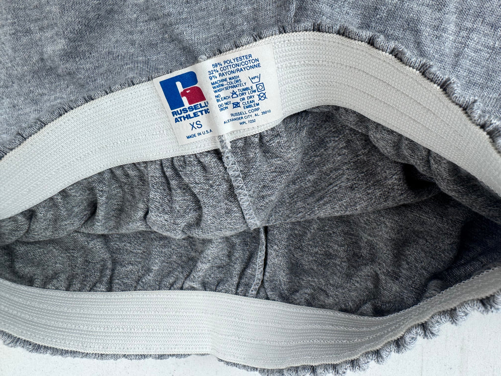 Vintage Russell Athletic Gym Shorts 80s Deadstock Gray Tri-Blend (XS)
