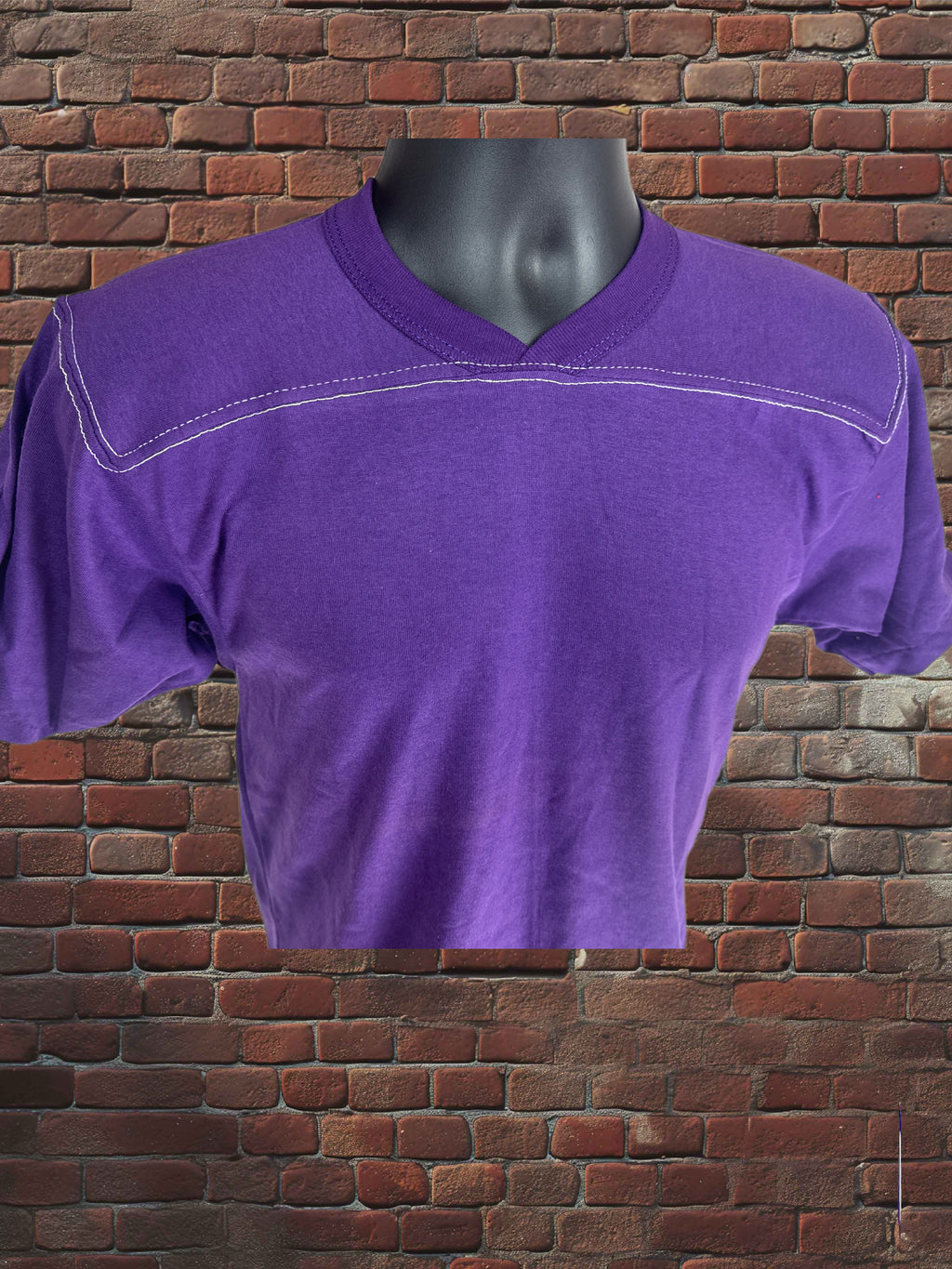 Vintage Russell Athletic Small Gold-Tag Streetwear T‑Shirt Deadstock NWOT Purple White