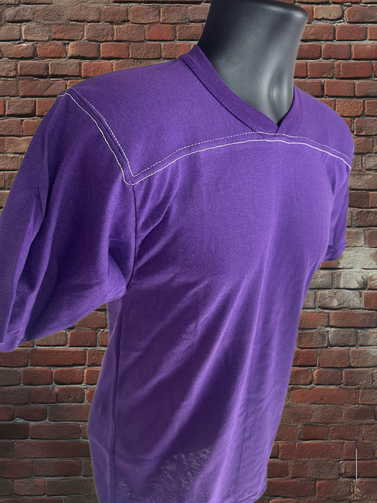 Vintage Russell Athletic Small Gold-Tag Streetwear T‑Shirt Deadstock NWOT Purple White