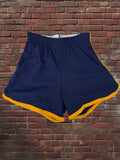 Vintage Russell Athletic XS Gym Shorts Navy/Gold Deadstock NWOT Gold Tag 70s