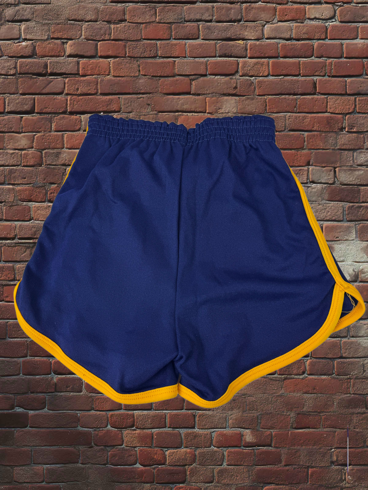 Vintage Russell Athletic XS Gym Shorts Navy/Gold Deadstock NWOT Gold Tag 70s