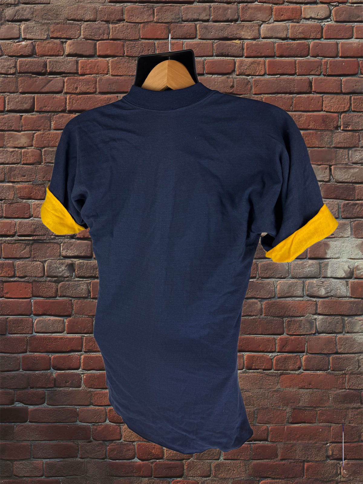 Vintage Russell Athletic Medium Gold-Tag Reversible T-Shirt Deadstock Navy Blue/Gold 70s
