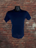 Vintage 1980s Russell Athletic Small Navy Blue T-Shirt – Made in USA – 50/50 Blend
