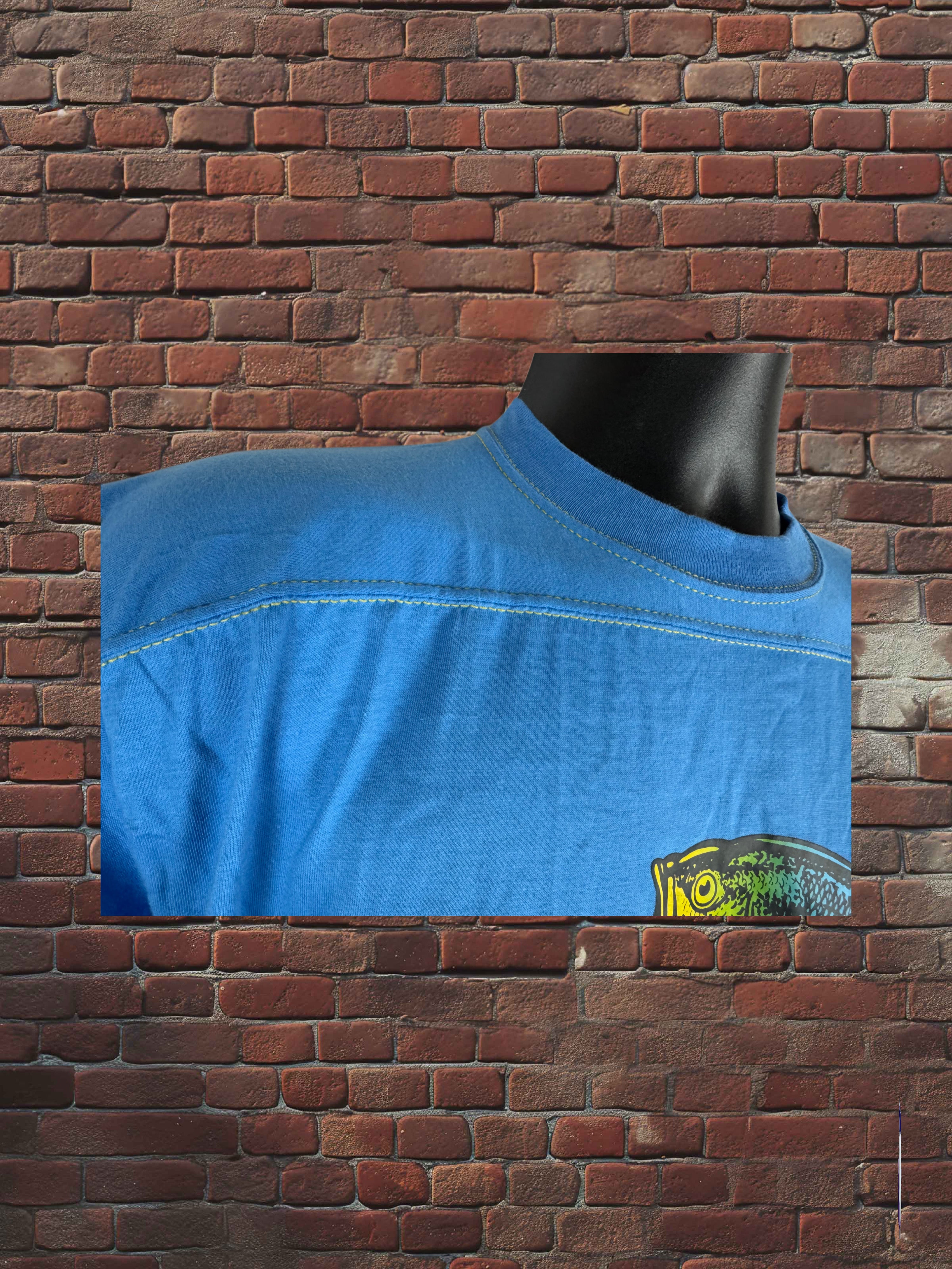 Drop Zero — Outfit 4 (Large) — Russell Hybrid Tee + Dodger Gym Shorts + Tube Socks Blue Gold