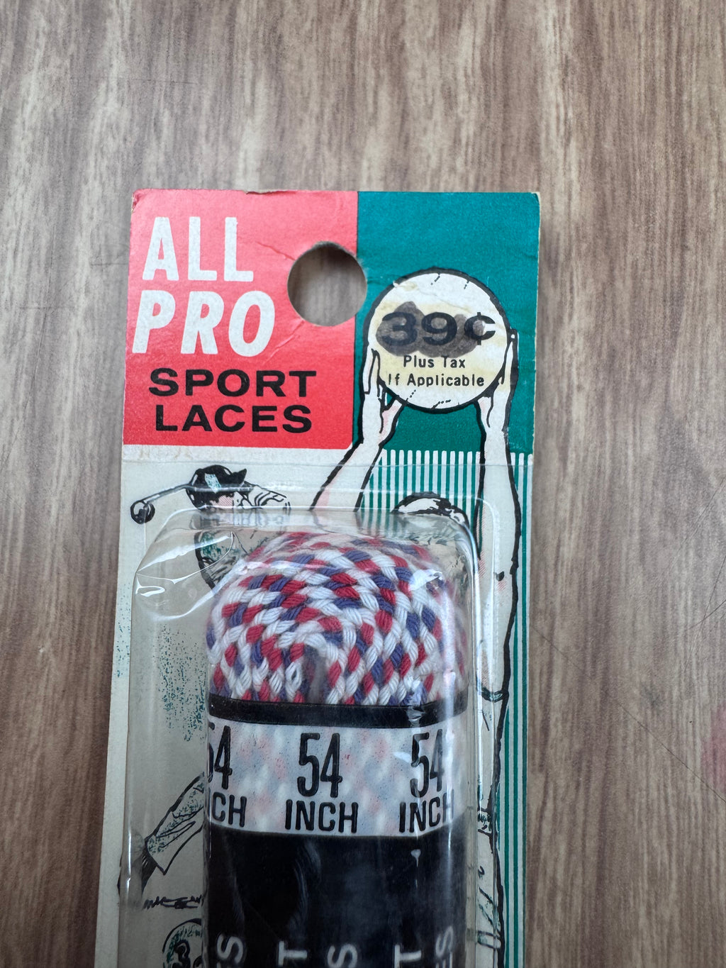 Vintage All Pro Sport Laces NOS Red White Blue USA Hickory Industries