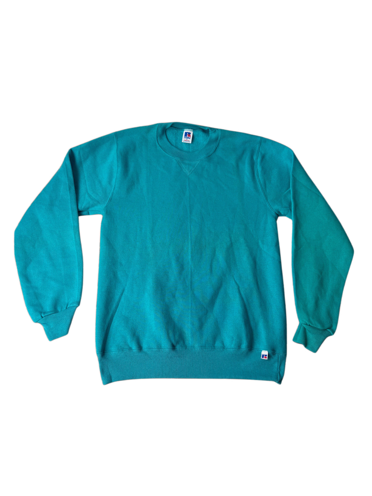 Vintage Deadstock Russell Athletic Parrot (Teal) Sweatshirt Small Blue-Tag 1980s