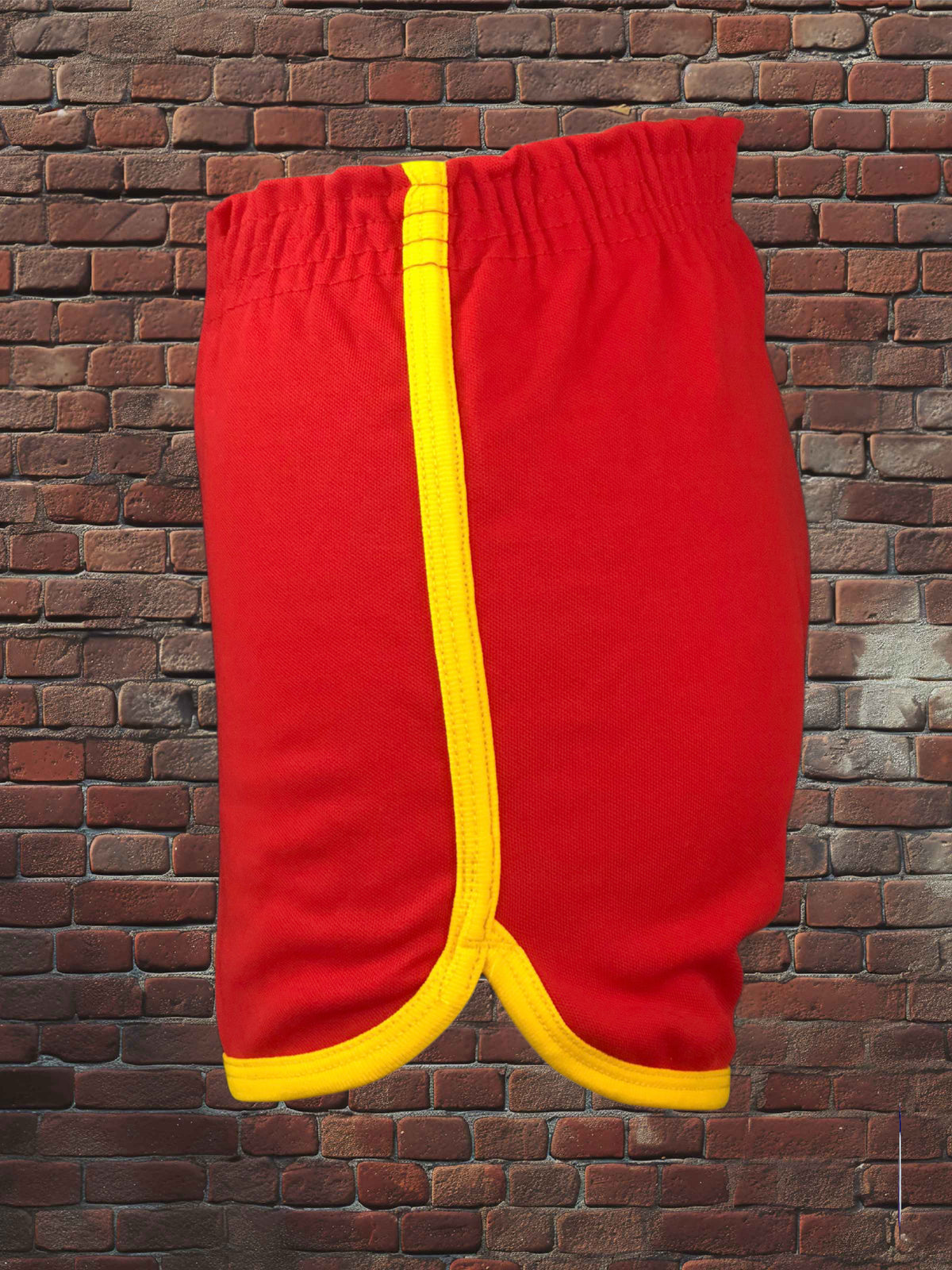 Vintage Russell Athletic XS Gym Shorts Scarlet Red/Gold Deadstock NWOT Gold Tag 70s