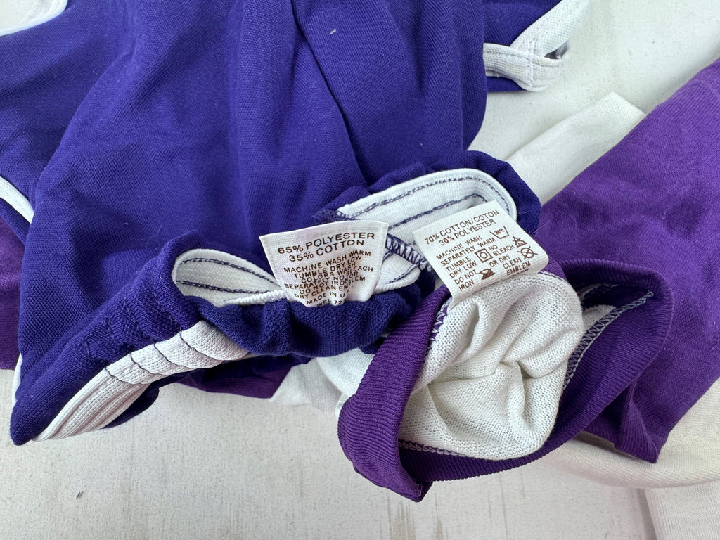 Drop Zero — Outfit 1 (XS) — Russell Raglan Set — Purple