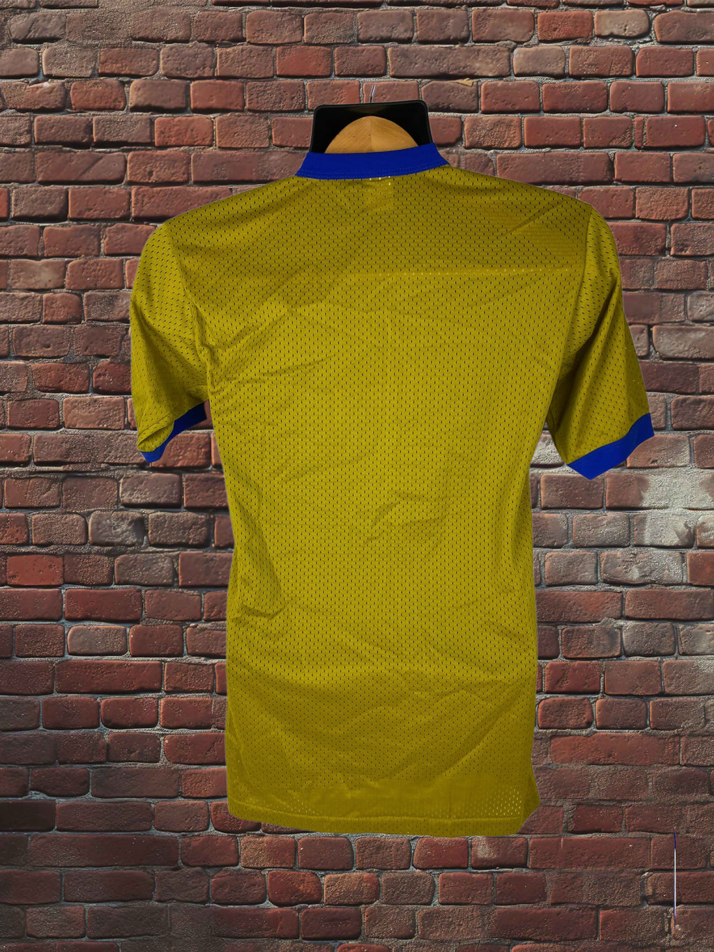 Vintage Russell Athletic 1970s Gold Tag Nylon Mesh Jersey | Old Gold Royal Blue Deadstock | Made in USA