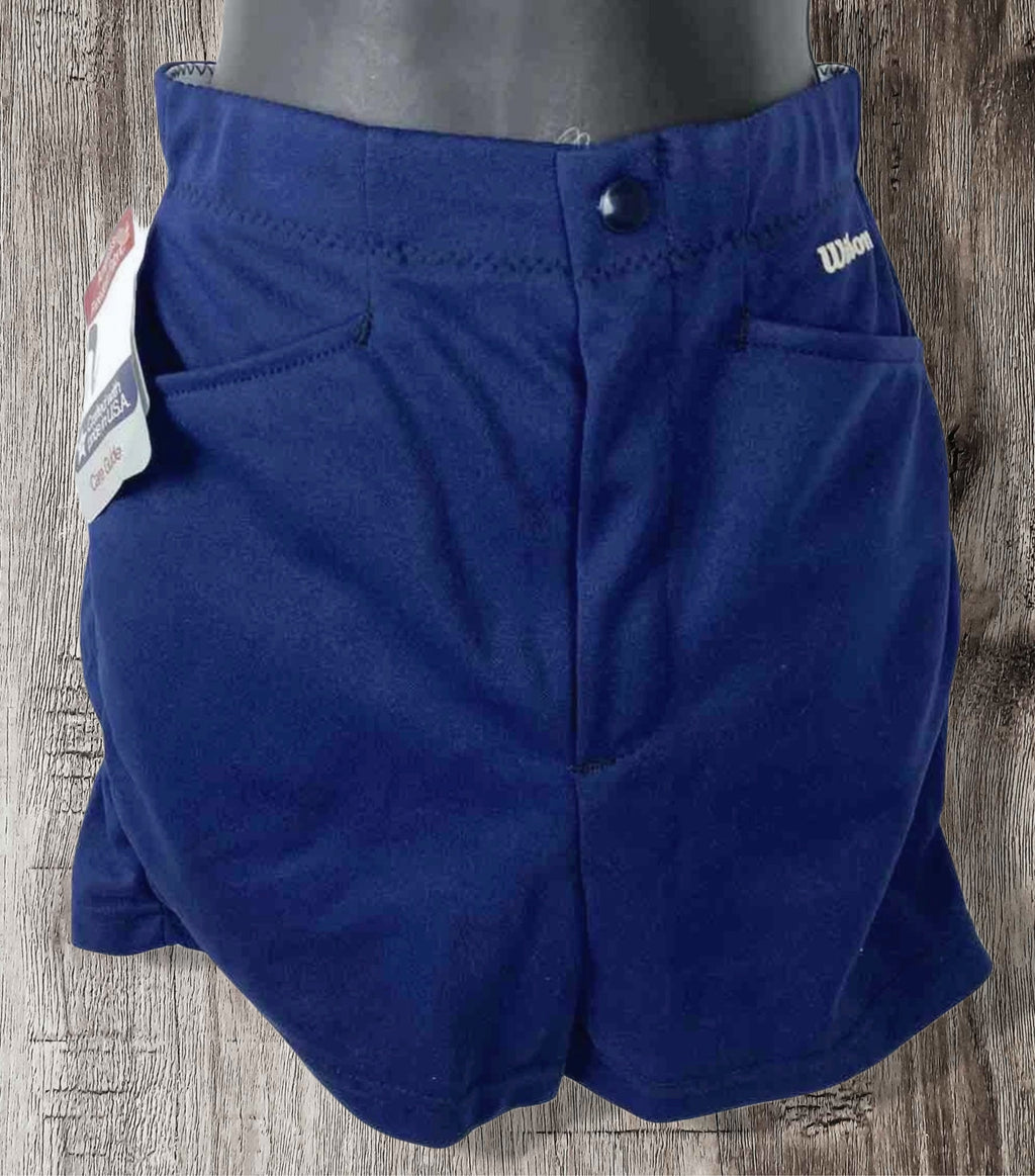 Vintage Wilson Women's Tennis Shorts NWT 80s Deadstock Navy Blue (Medium 26-28)