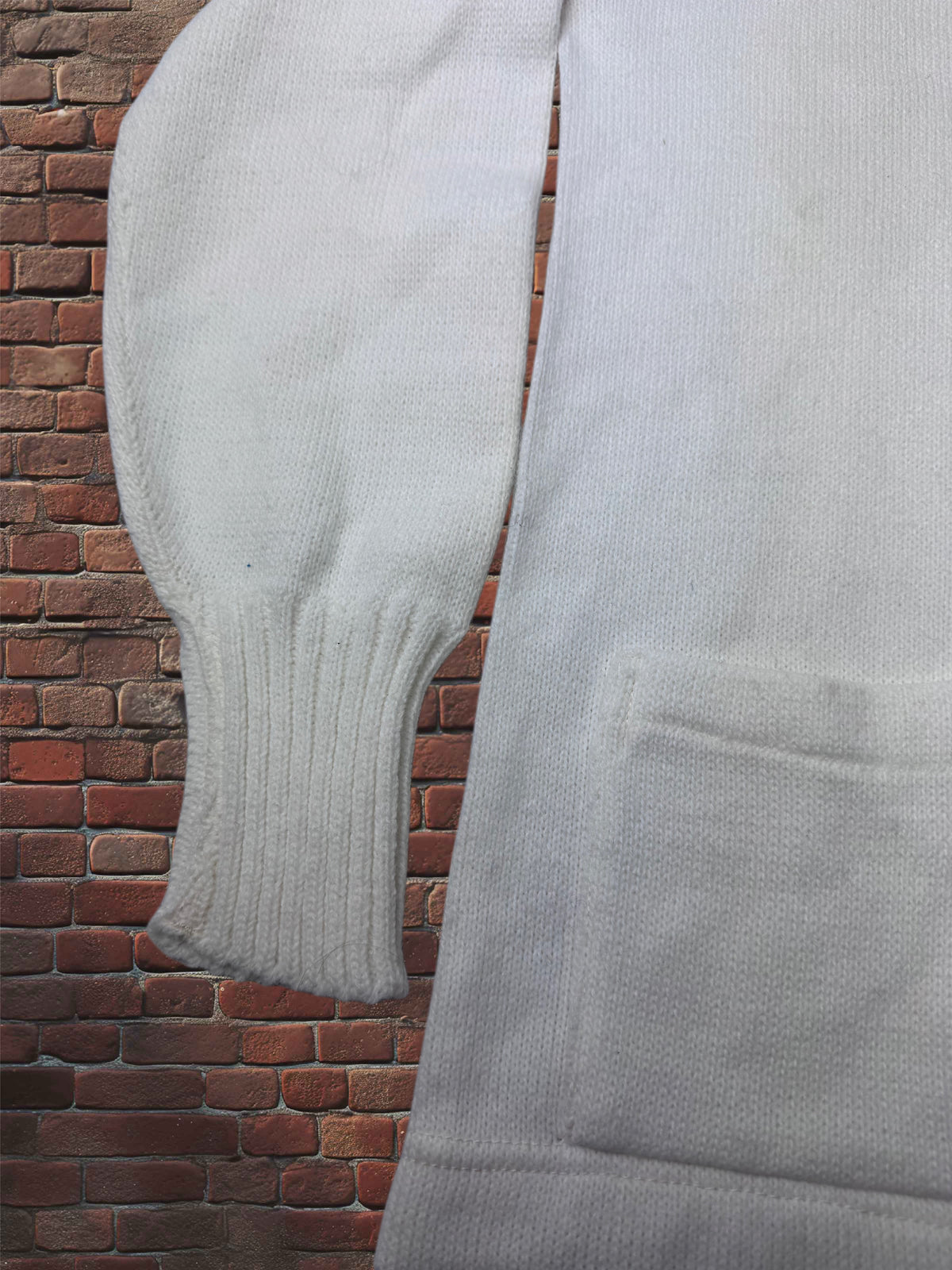 Vintage Imperial Orlon White Cheer Cardigan – Size 18