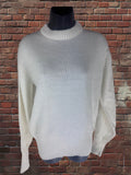Imperial Orlon Acrylic Cream Knit Sweater – Size 40 Deadstock