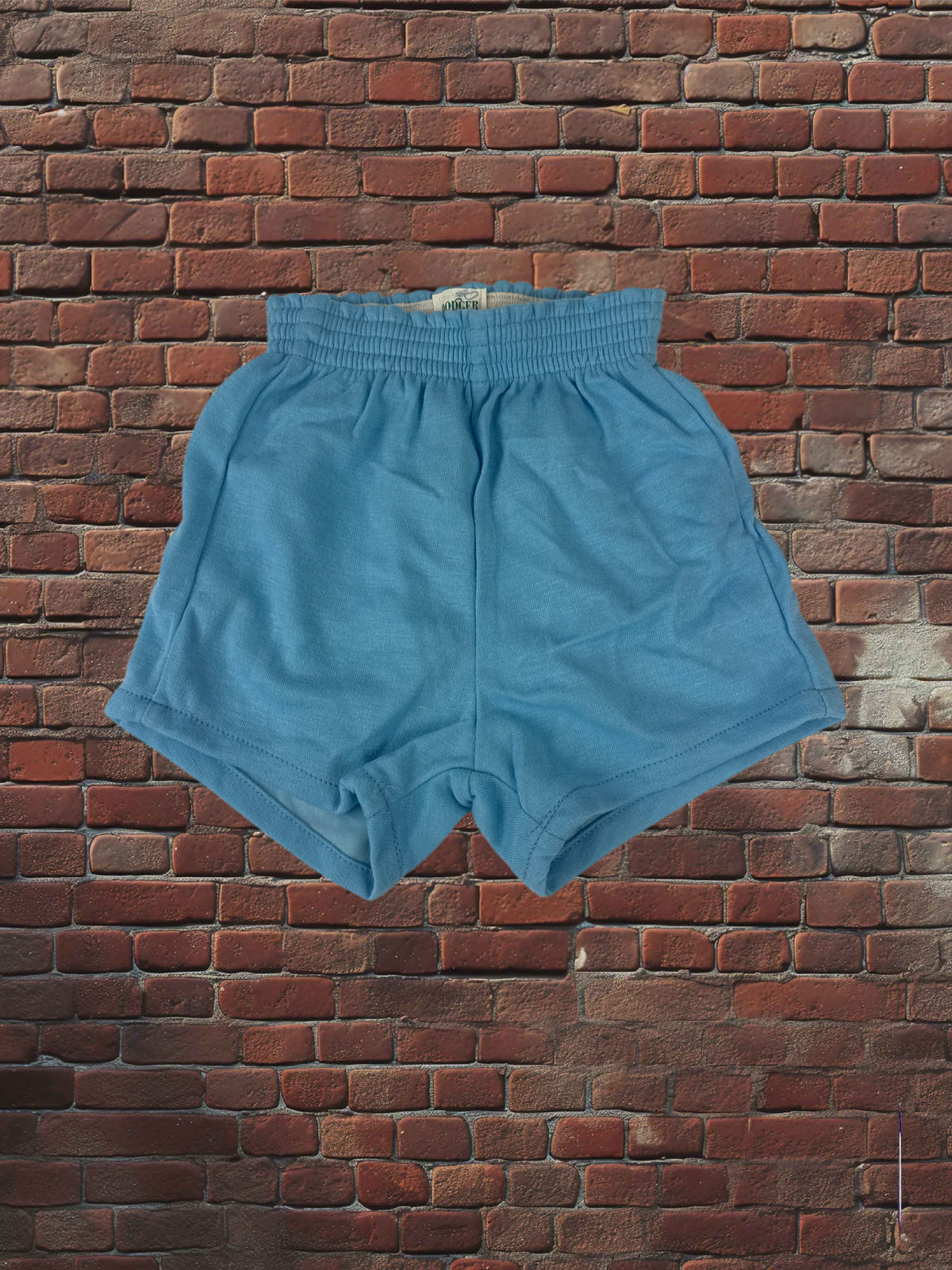 Deadstock Dodger Gym Shorts Columbia Blue 100% Orlon Vintage Athletic Shorts Made in USA