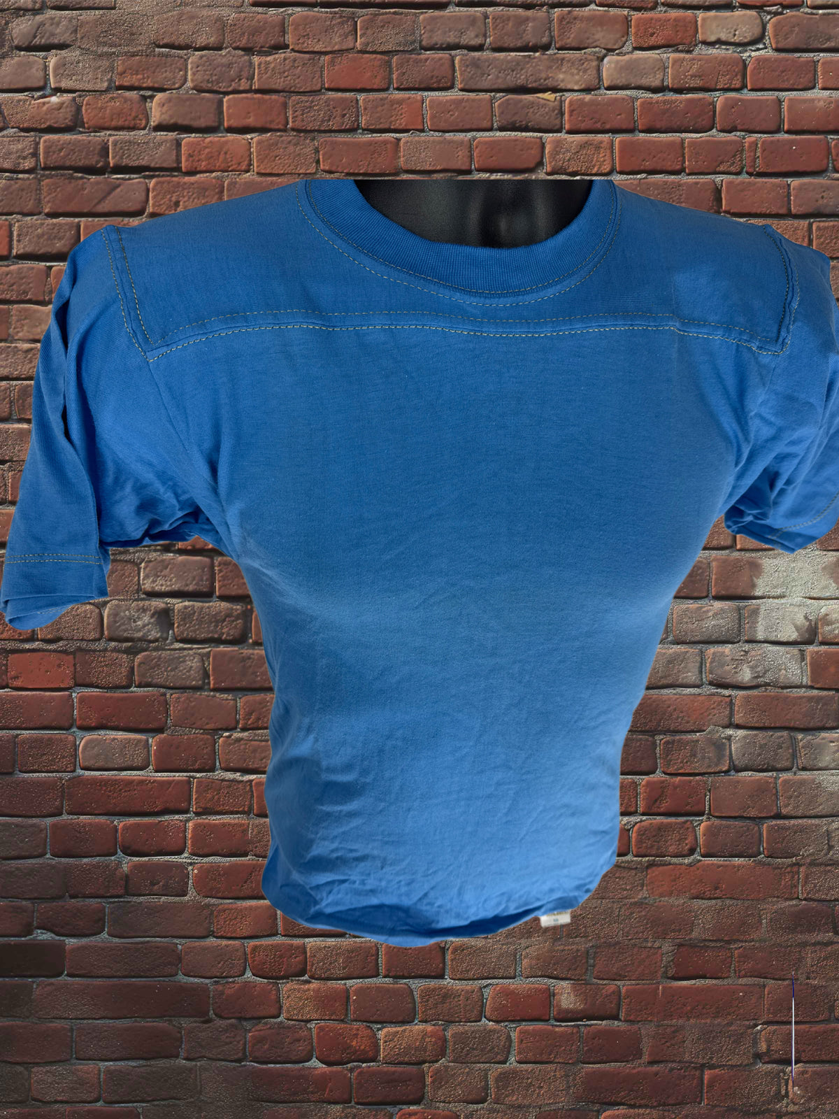Vintage Russell Athletic XS Gold-Tag Streetwear T‑Shirt Deadstock NWOT-Columbia Blue/Gold