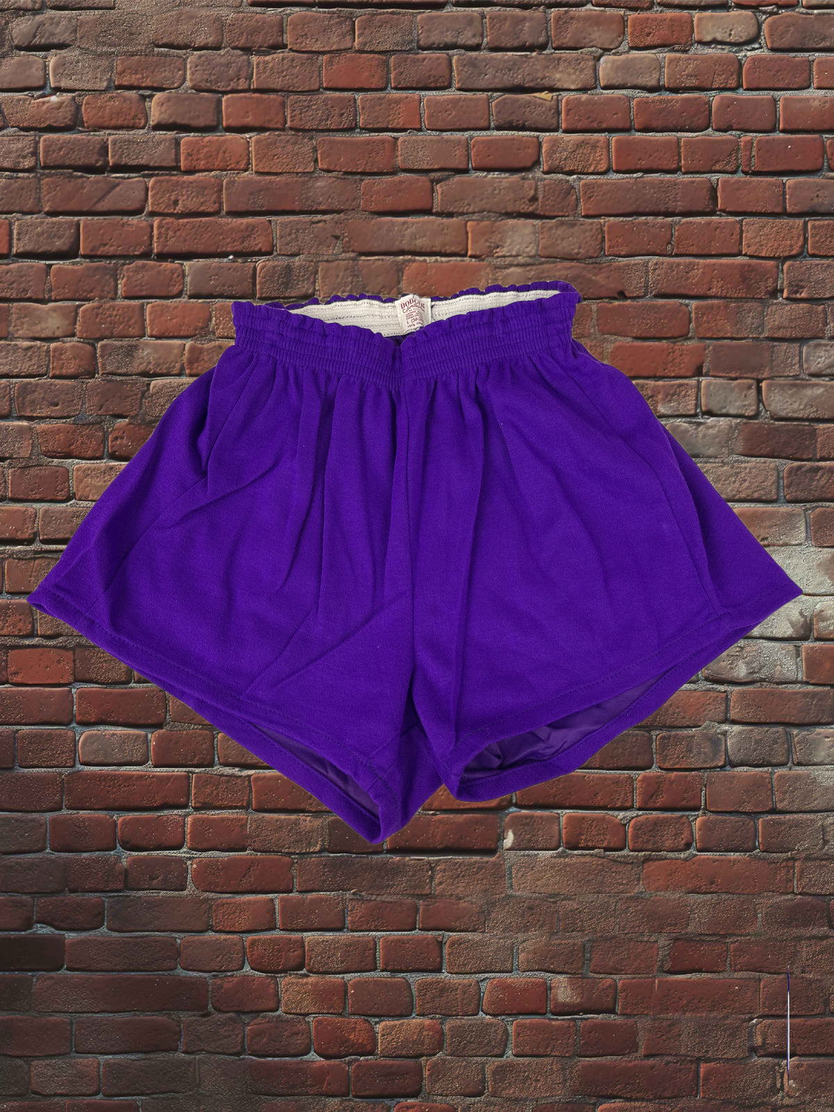 Deadstock Dodger Gym Shorts Purple 100% Orlon Vintage Athletic Shorts Made in USA