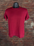 Vintage 1980s Russell Athletic Cardinal Red T-Shirt – Made in USA – 50/50 Blend