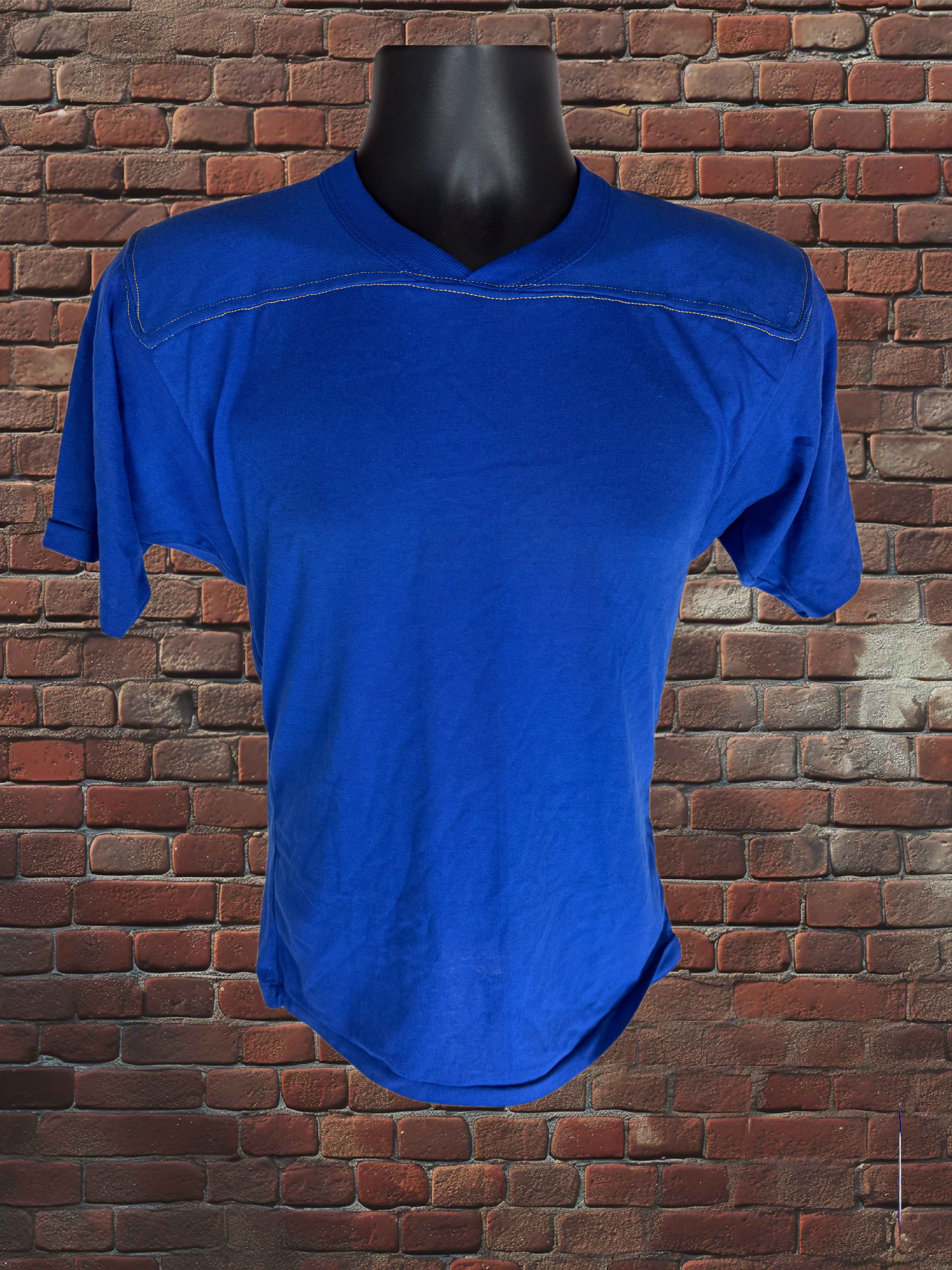 Vintage Russell Athletic Small Gold-Tag Streetwear T‑Shirt Deadstock NWOT Royal Blue-Gold