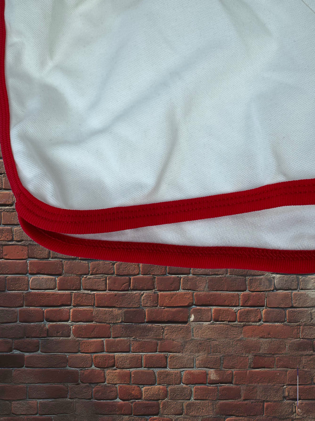 Vintage Russell Athletic XS Gym Shorts White/Scarlet Red Deadstock NWOT Gold Tag 70s