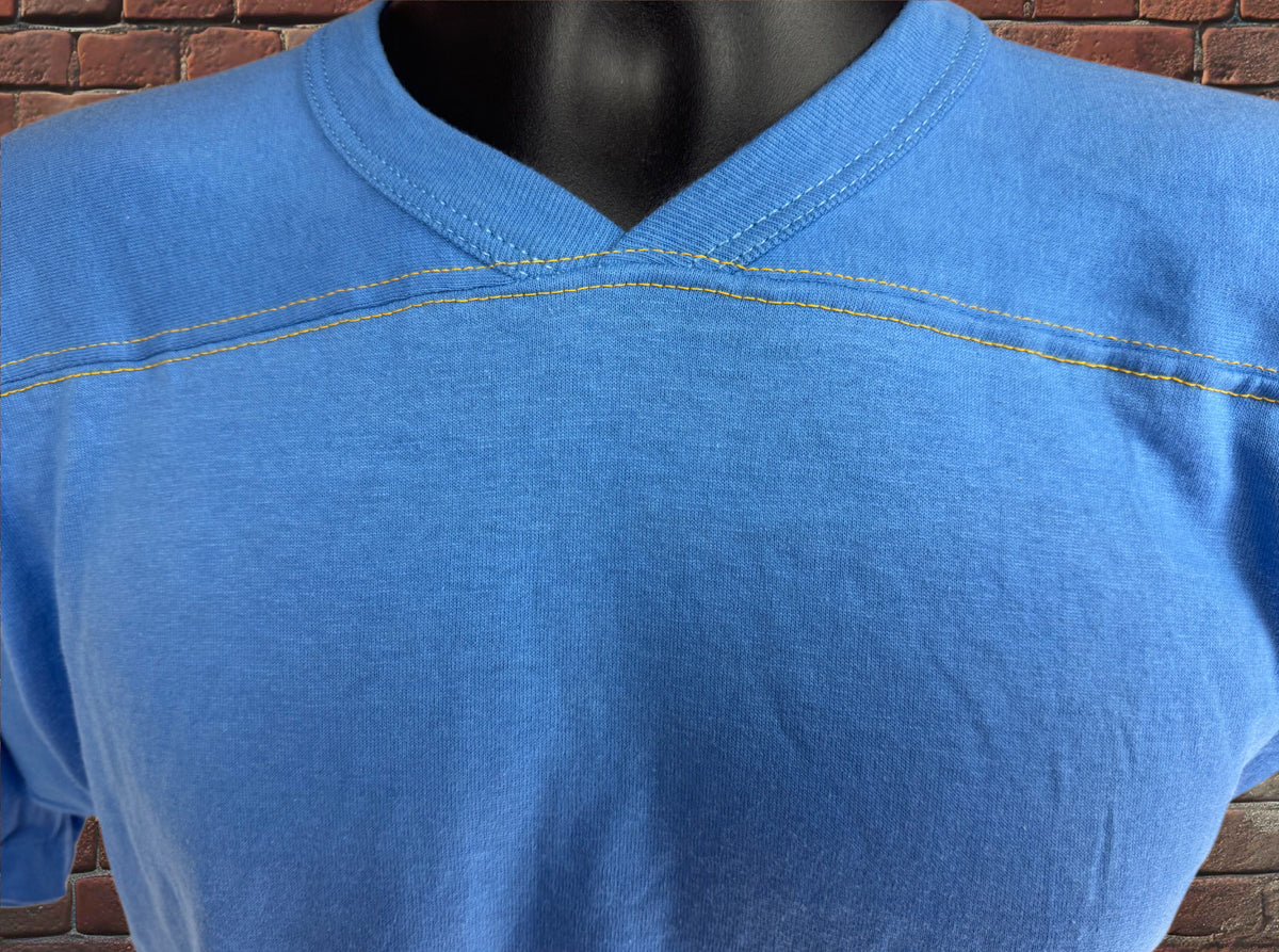 Vintage Russell Athletic Medium Gold-Tag Streetwear T‑Shirt Deadstock NWOT-Columbia Blue/Gold (Copy)