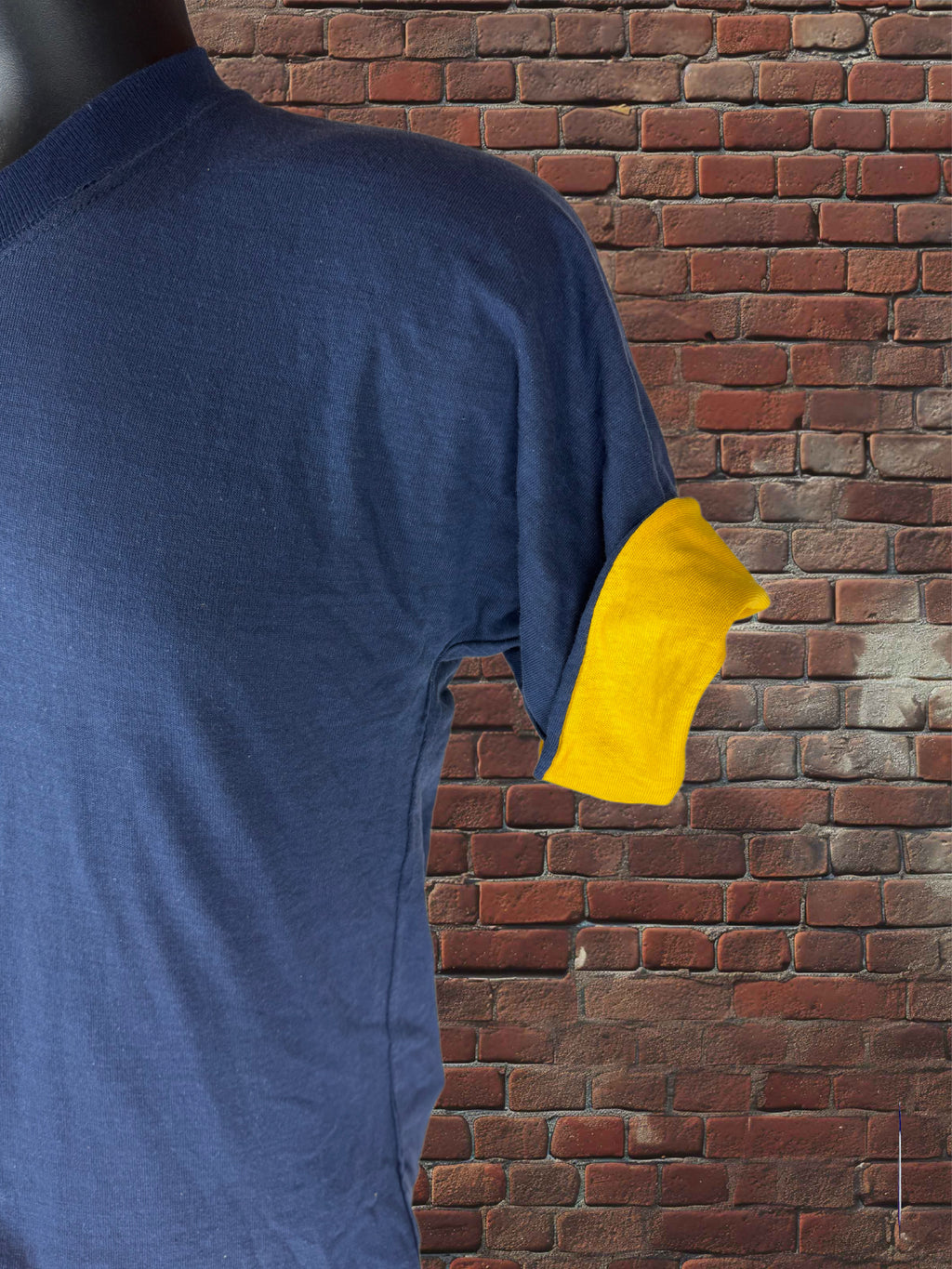 Vintage Russell Athletic Medium Gold-Tag Reversible T-Shirt Deadstock Navy Blue/Gold 70s