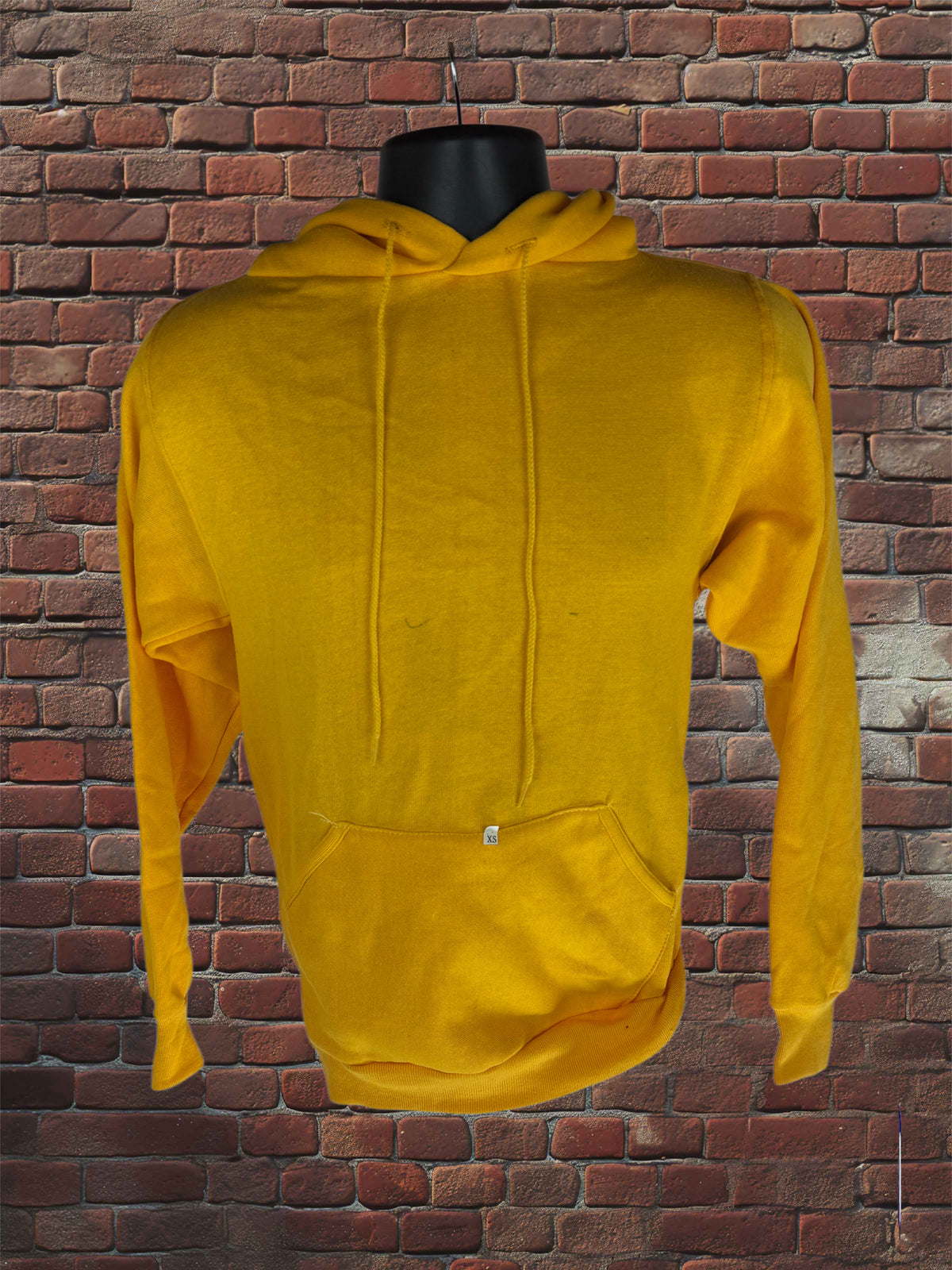Vintage Deadstock Russell Athletic Gold Hoodie XS Gold-Tag 1970s Pullover