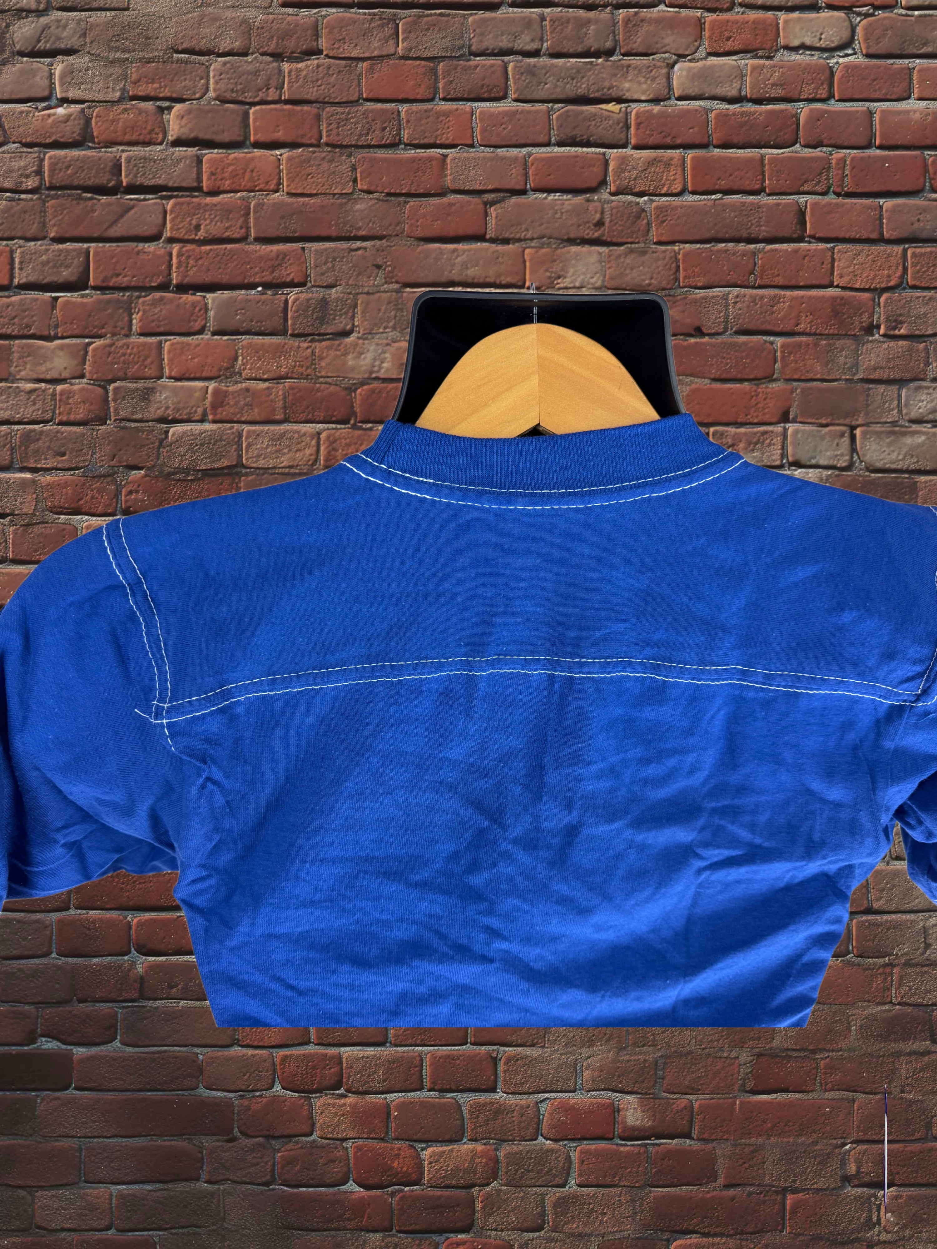 Vintage Russell Athletic XS Gold-Tag Streetwear T‑Shirt Deadstock NWOT Royal Blue-White