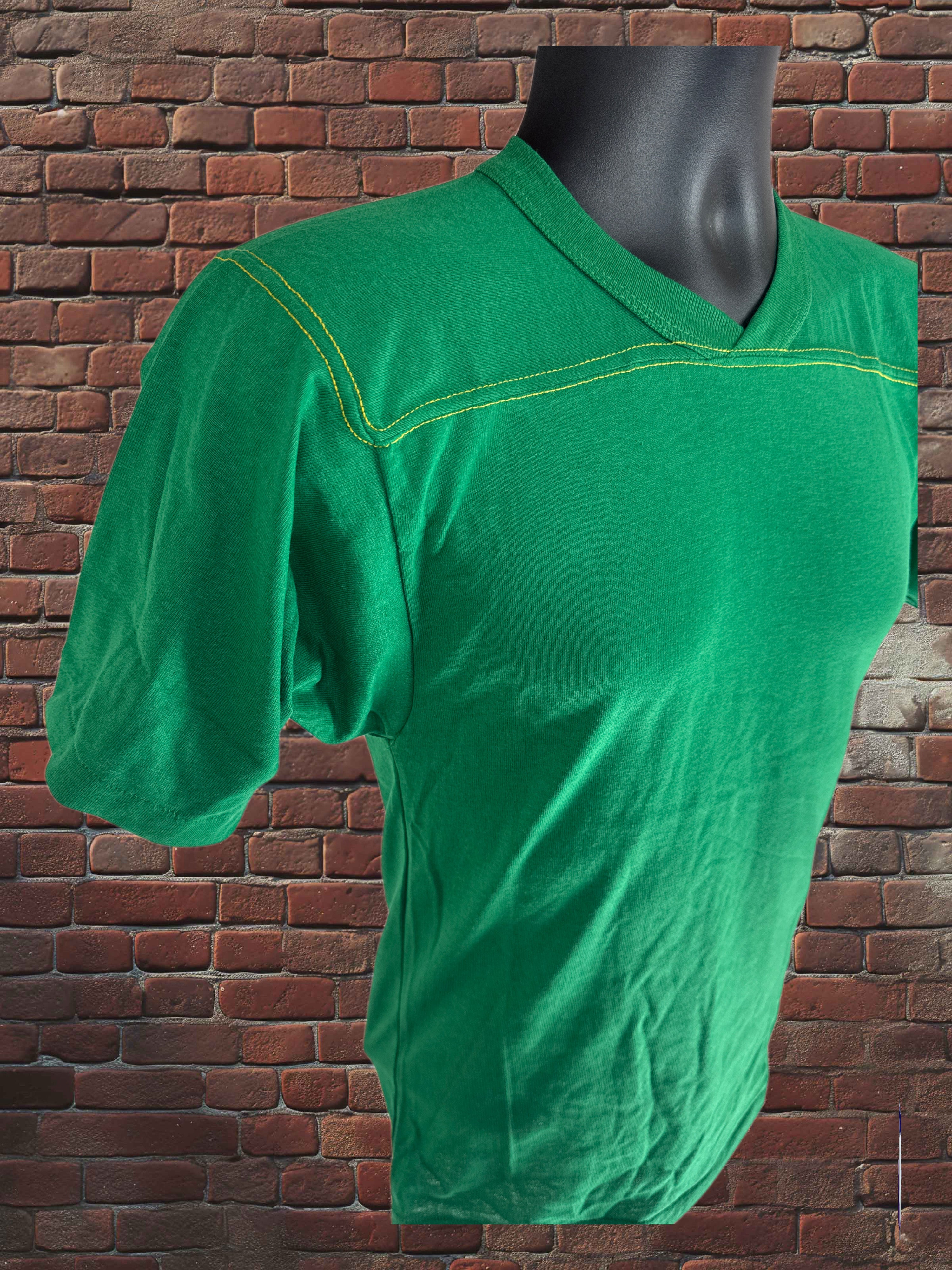 Vintage Russell Athletic XS Gold-Tag Streetwear T‑Shirt Deadstock NWOT Kelley Green White