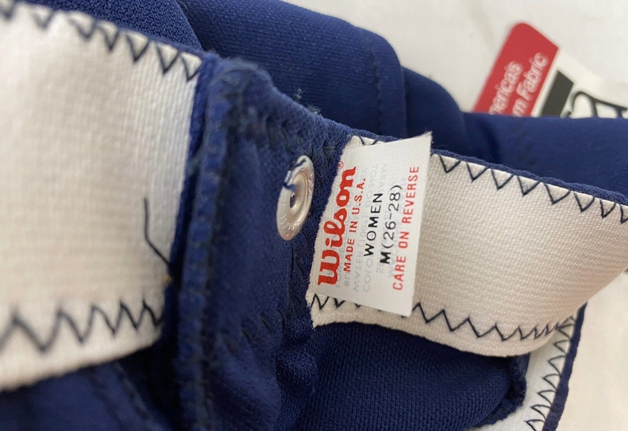 Vintage Wilson Women's Tennis Shorts NWT 80s Deadstock Navy Blue (Medium 26-28)