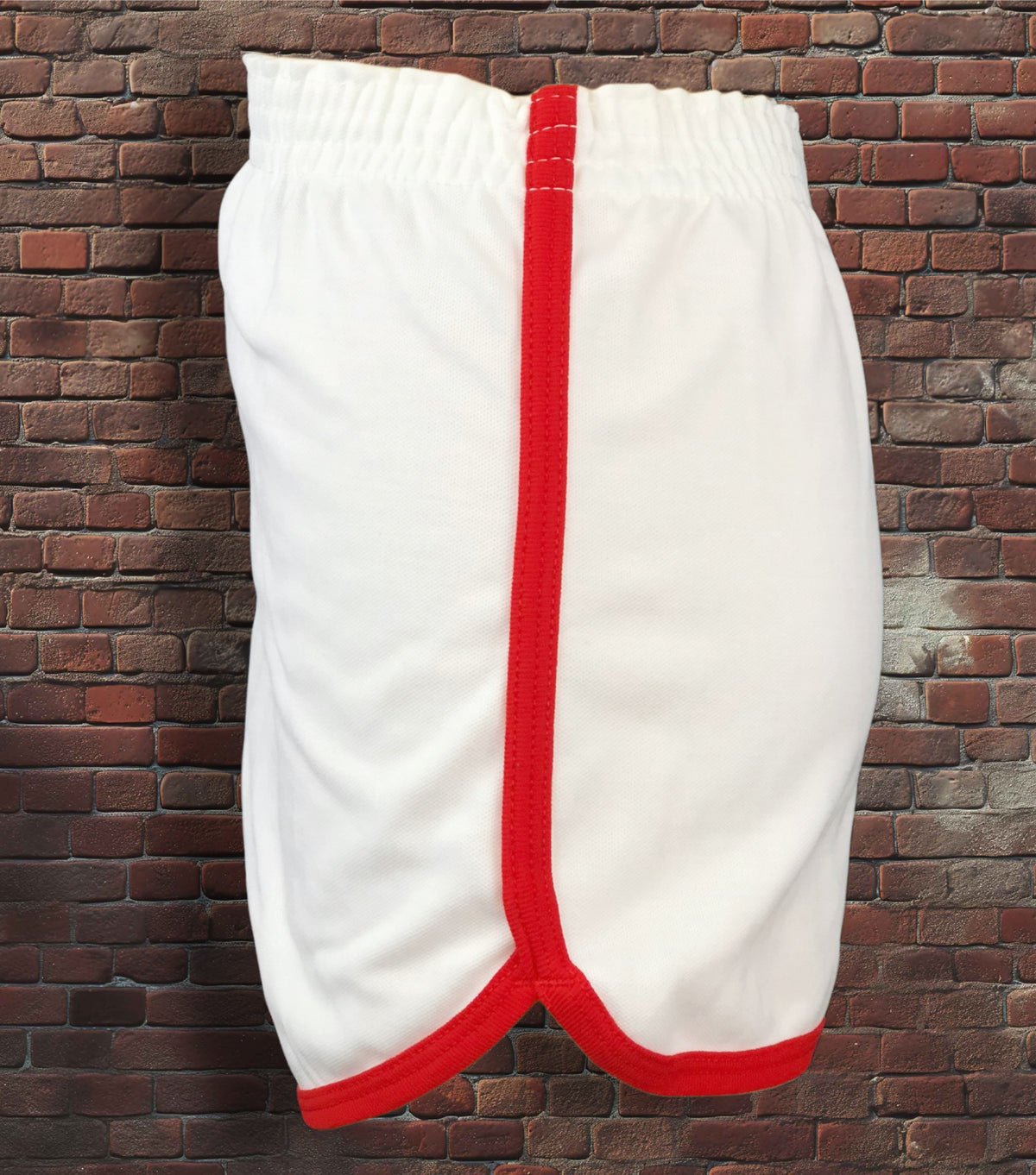 Vintage Russell Athletic XS Gym Shorts White/Scarlet Red Deadstock NWOT Gold Tag 70s