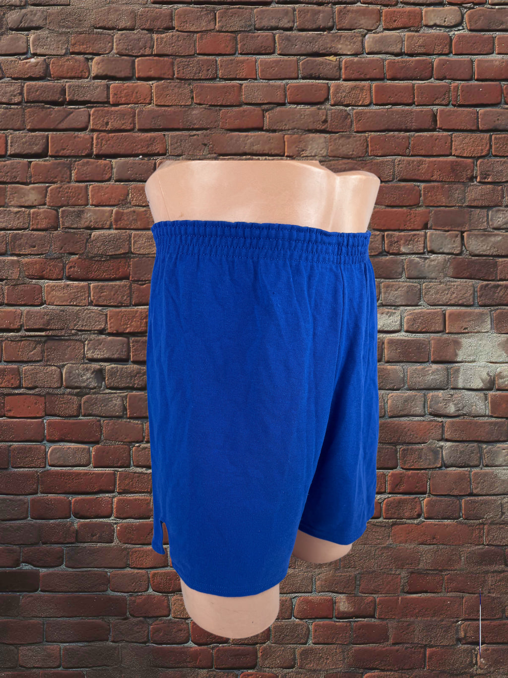 Drop Zero — Outfit 3 (Medium) — Russell Three‑Panel Tee + Gym Shorts + Tube Socks + AJD Hat — Red/White/Blue