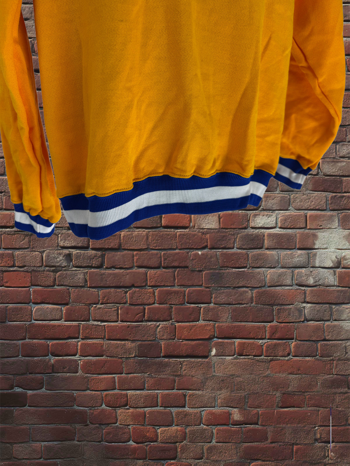 Vintage Russell Athletic Gold Tag Varsity Sweatshirt – Gold/Royal Blue, Medium