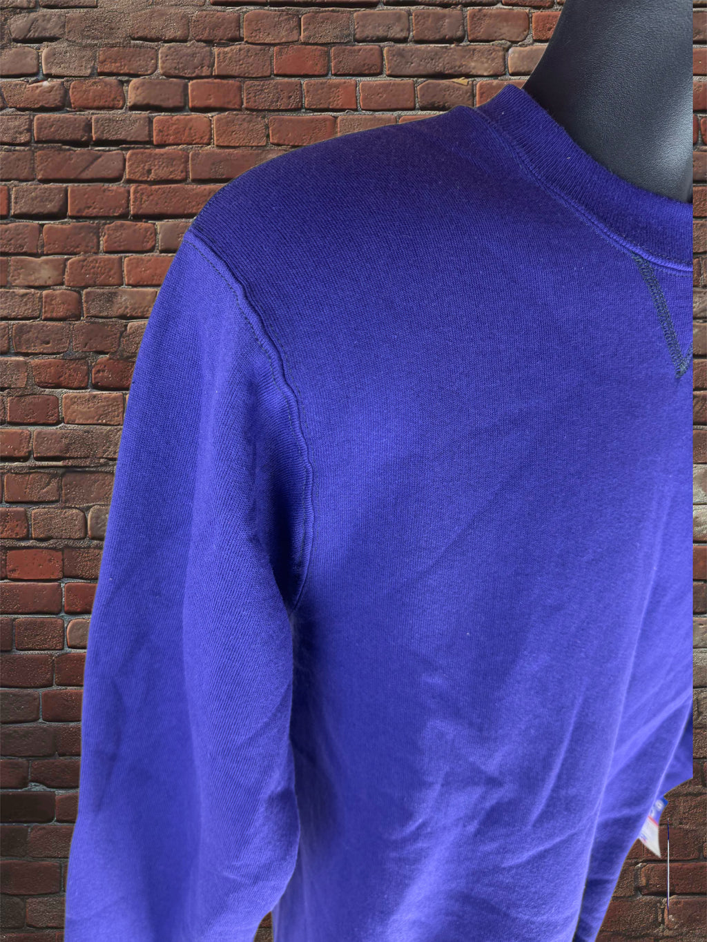 Vintage Deadstock Russell Athletic Purple Sweatshirt Small Blue-Tag 1980s
