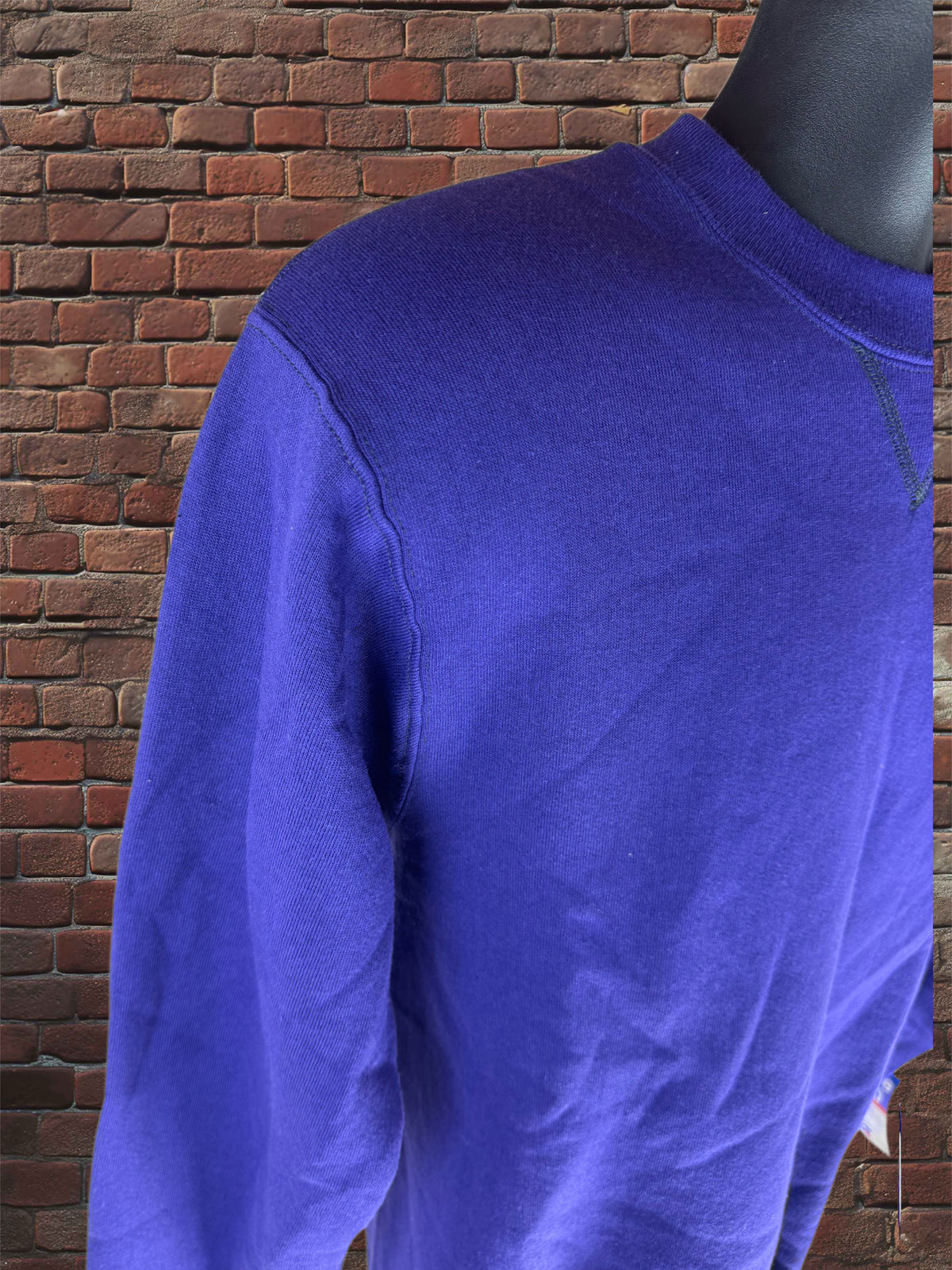Vintage Deadstock Russell Athletic Purple Sweatshirt Small Blue-Tag 1980s