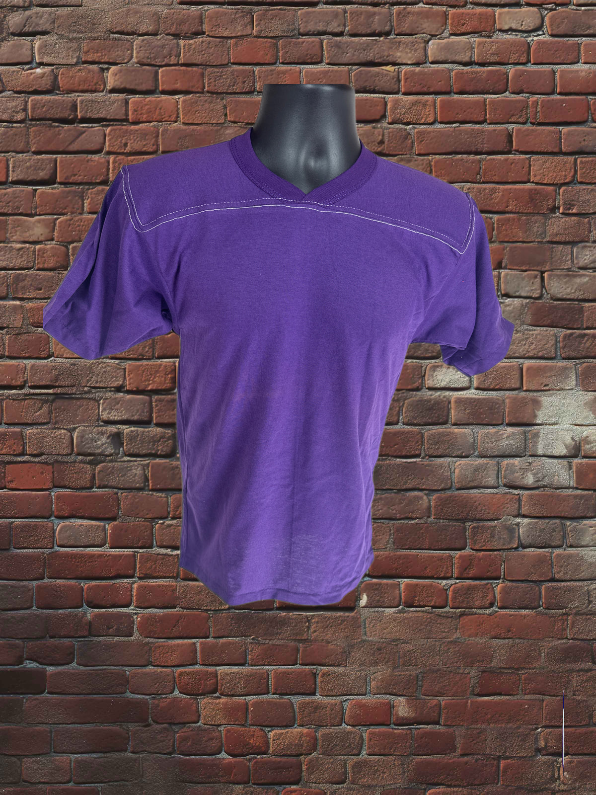 Vintage Russell Athletic Small Gold-Tag Streetwear T‑Shirt Deadstock NWOT Purple White