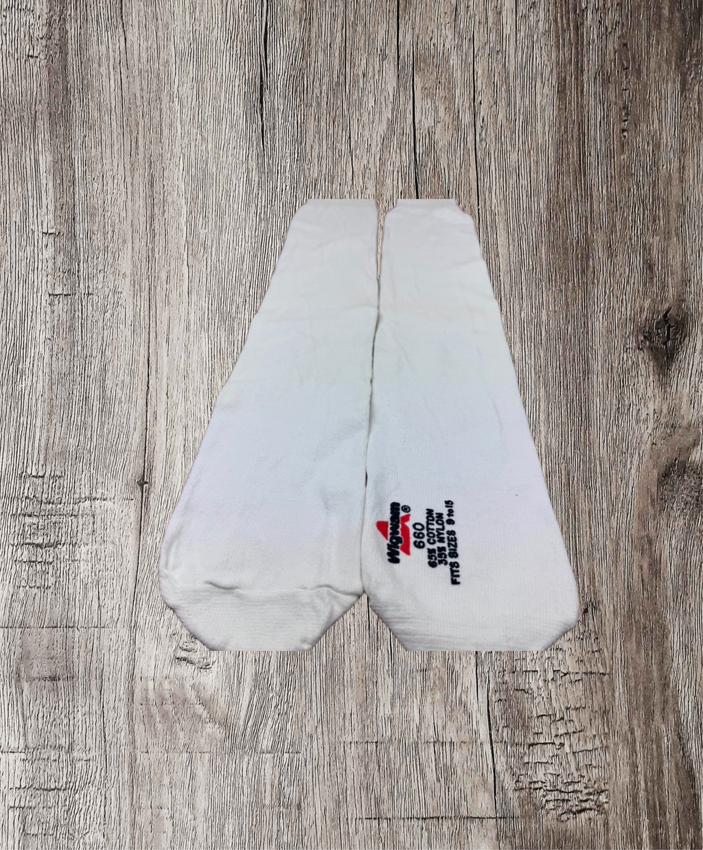 Vintage Wigwam 660 Tube Socks Deadstock Knee High White Made in USA