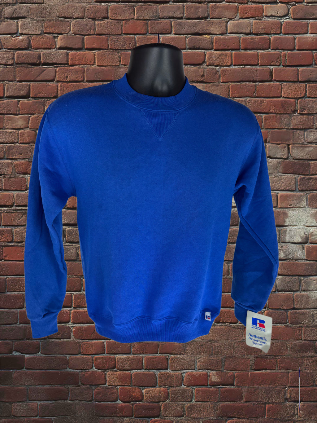Vintage Deadstock Russell Athletic Royal Blue Youth Large Sweatshirt 1980s