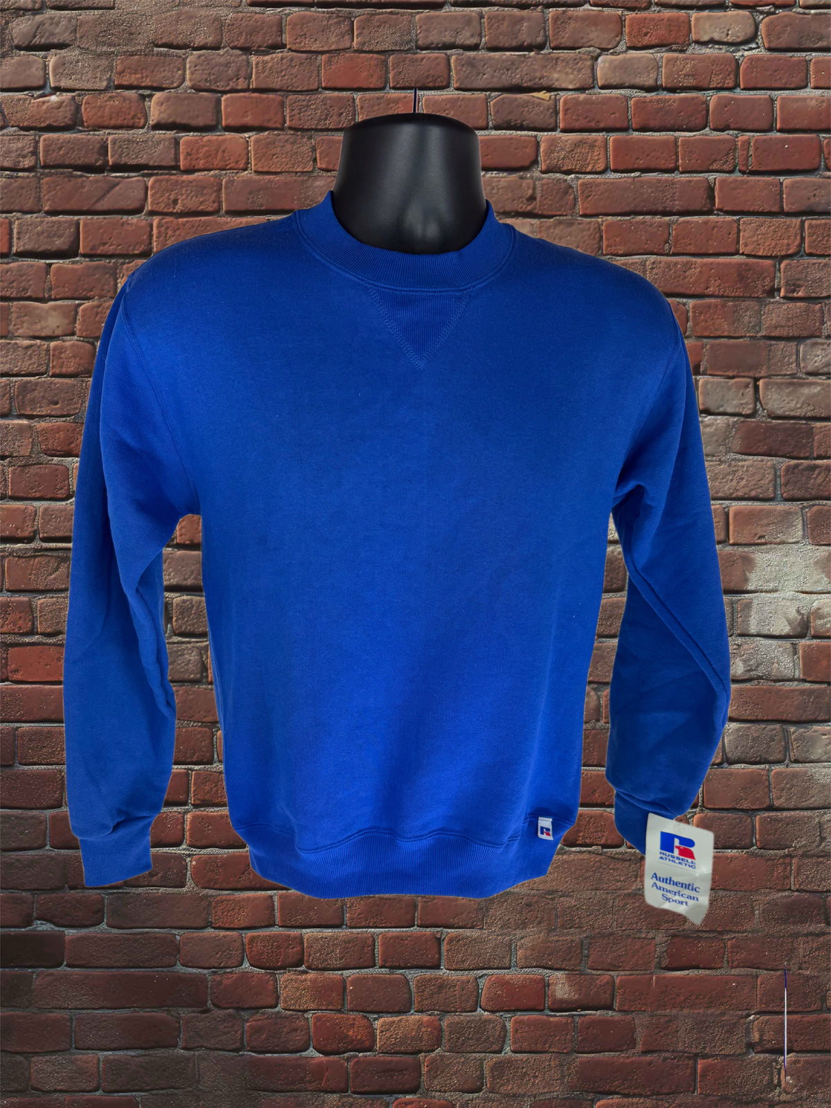 Vintage Deadstock Russell Athletic Royal Blue Youth Large Sweatshirt 1980s