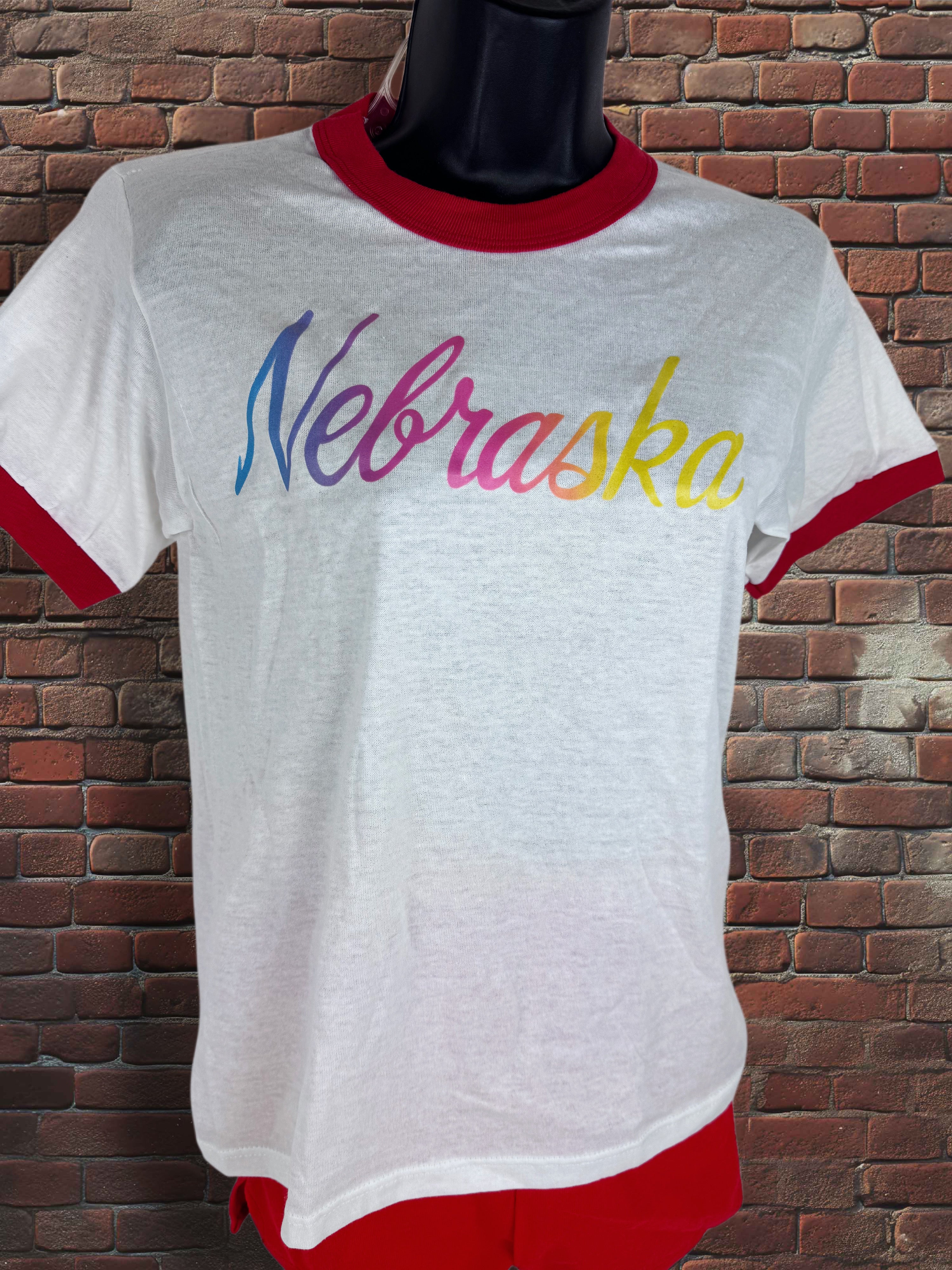 Drop Zero — Outfit 2 (Small) — Russell/Dodger Ringer Set — Red/White/Rainbow