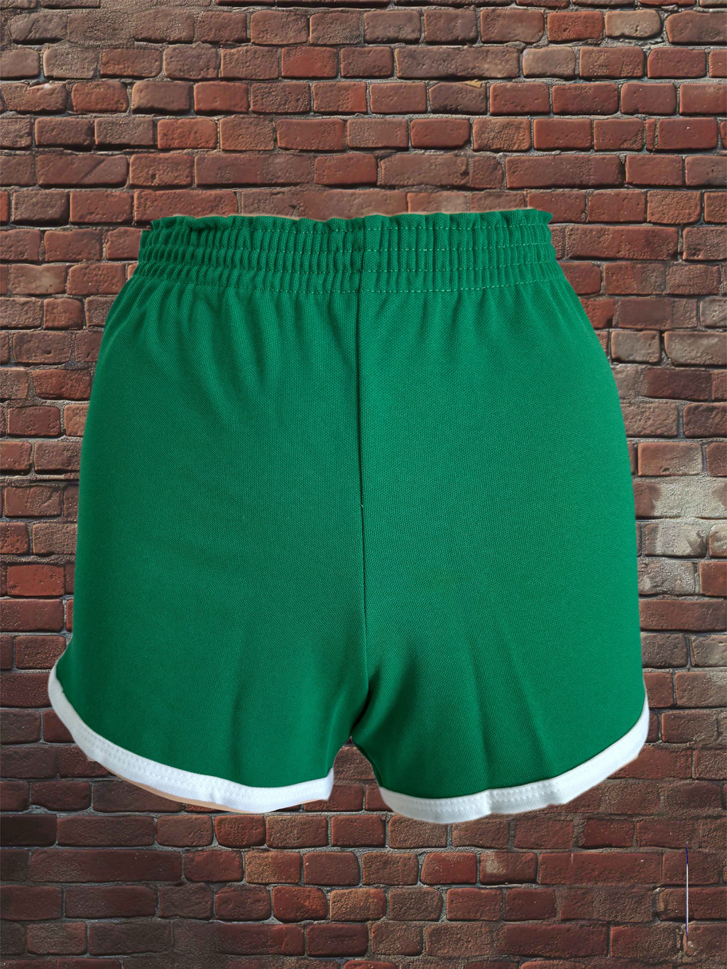 Vintage Russell Athletic XS Gym Shorts Kelley Green/White Deadstock NWOT Gold Tag 70s
