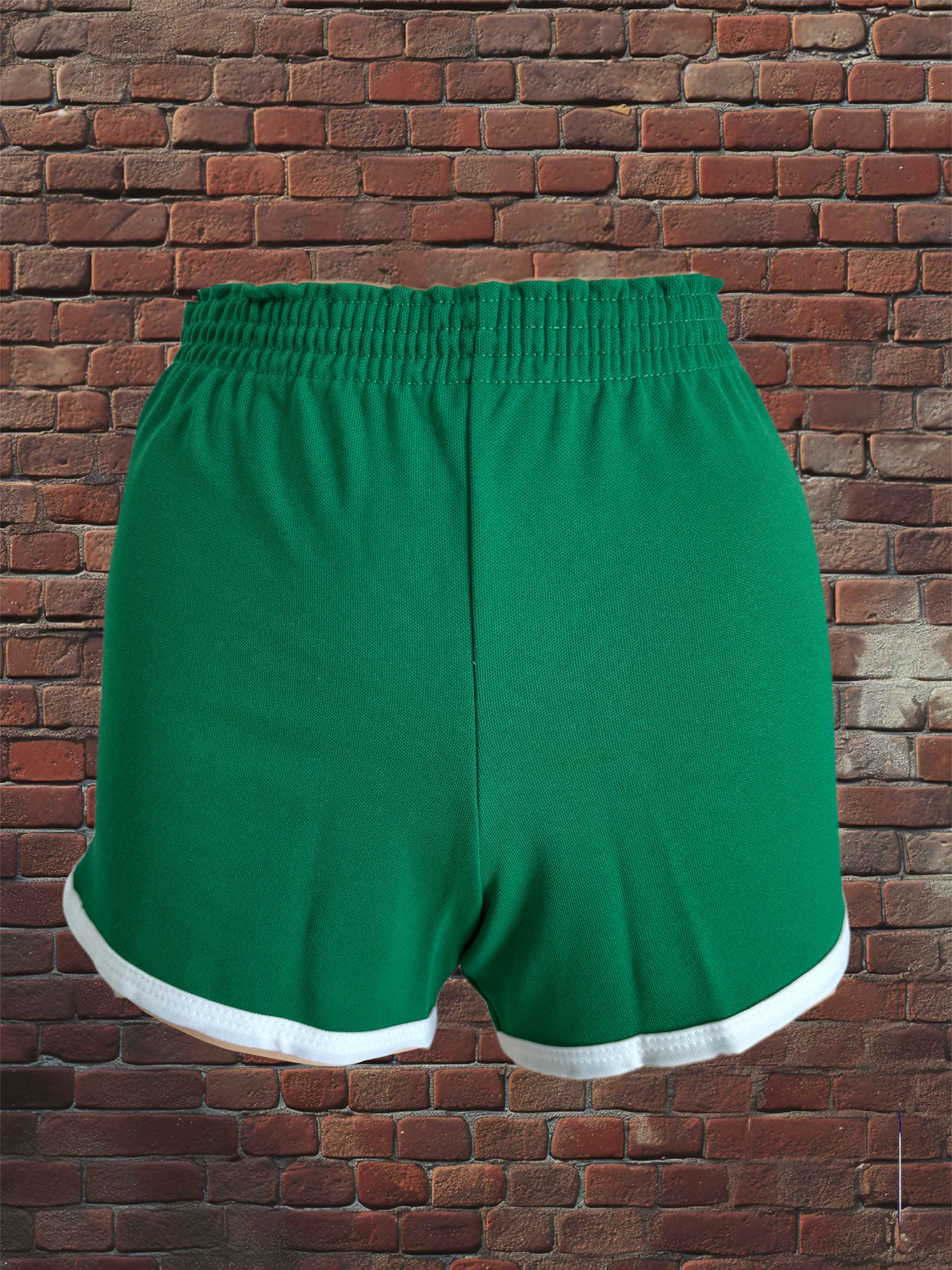Vintage Russell Athletic XS Gym Shorts Kelley Green/White Deadstock NWOT Gold Tag 70s