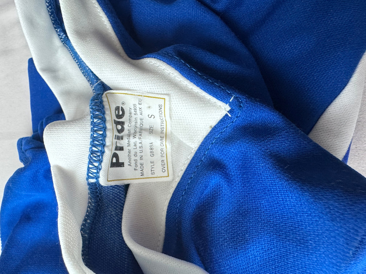 1980s Pride Striped Athletic Jersey – Royal Blue & White Deadstock