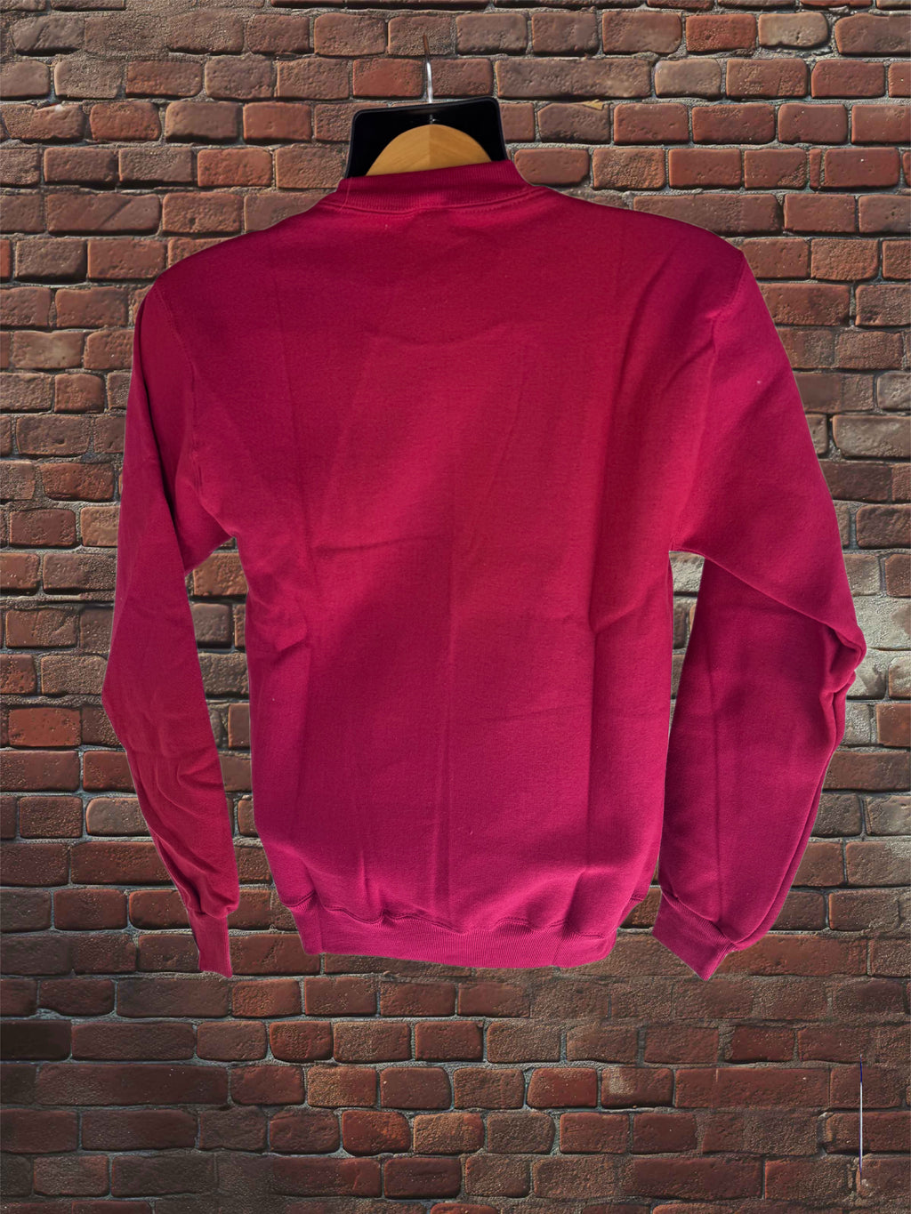 Vintage Deadstock Russell Athletic Cardinal Red Sweatshirt Small Blue-Tag 1980s