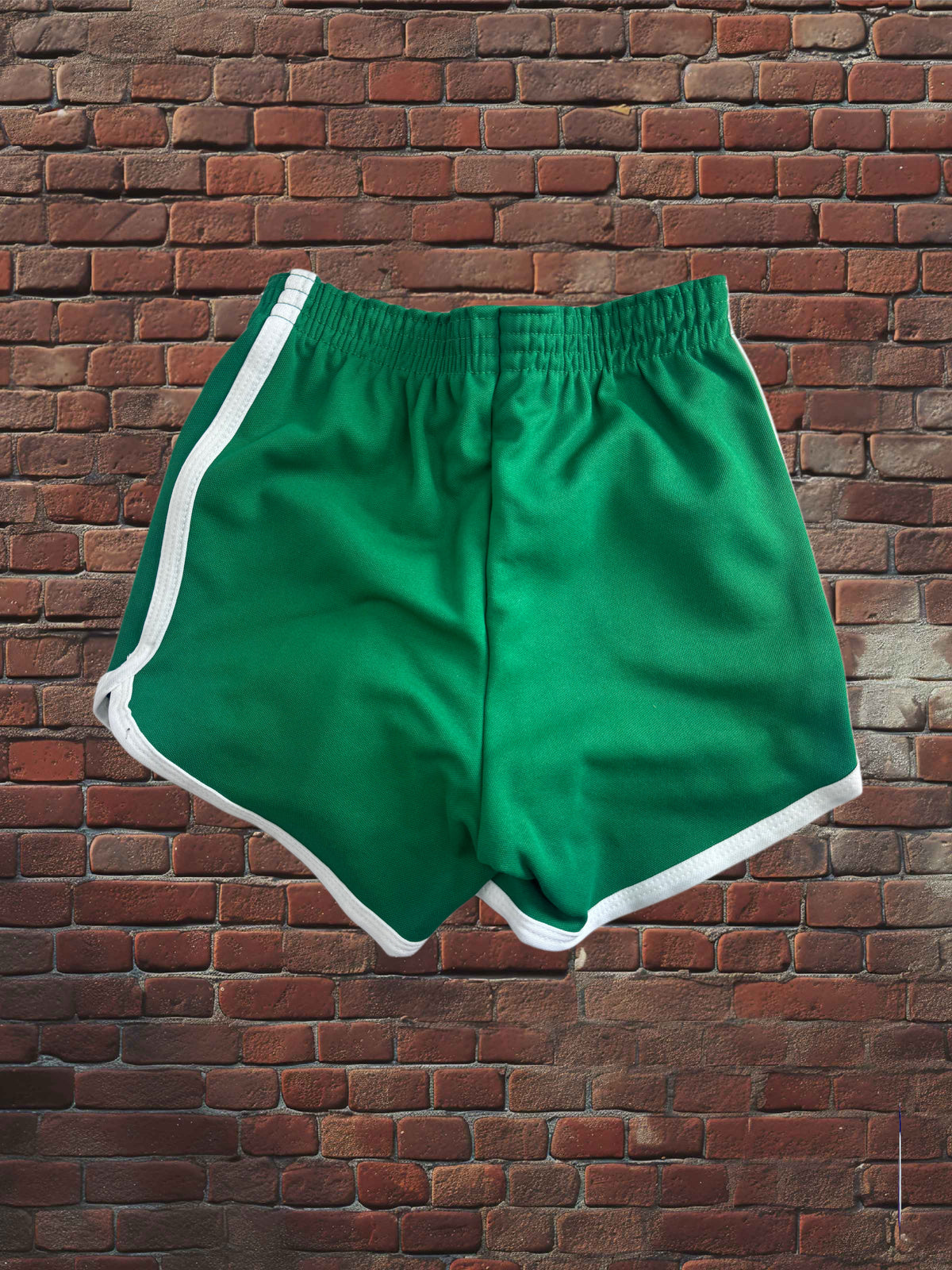 Vintage Russell Athletic XS Gym Shorts Kelley Green/White Deadstock NWOT Gold Tag 70s